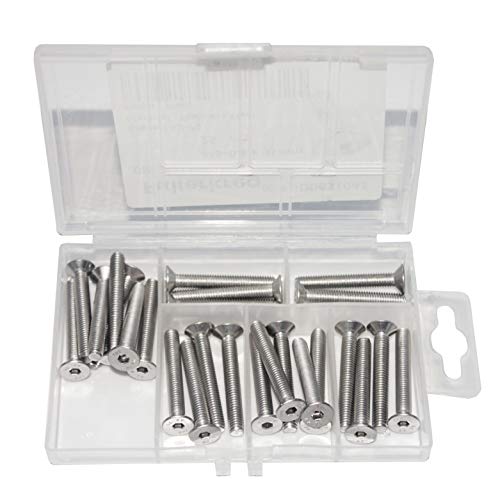 Image of Fullerkreg 18-8 Stainless Steel Hex Drive Flat Head Screw M3x0.5mm 35mm
