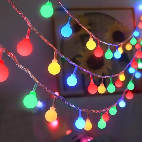 GoldRock 2 Modi Bunte Lichterkette Innen Außen Batterie, 3m 20 Led...