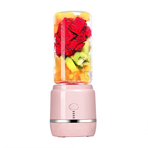 Mini licuadora portátil, exprimidor eléctrico recargable por USB, máquina mezcladora de frutas, suplemento alimenticio para bebés, 400 ml, taza exprimidora de viaje de 45 segundos, para batidos,