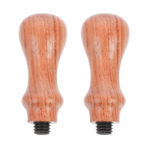 Veemoon Mango de Sello de Lacre de Madera de Palo de Rosa Mini 2 Piezas Mango de Sello de Repuesto para Invitaciones y Bodas Accesorio Artesanal Pulido para Manualidades y Artesanía
