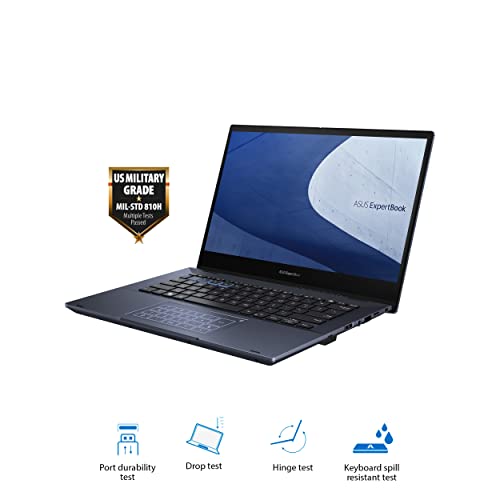 Image of ASUS ExpertBook B5 Thin & Light Flip Business Laptop, 14 inch FHD, Intel Core i7-1260P, 1TB SSD, 16GB DDR5 RAM, All Day Battery, NumberPad, Win 11 Pro (Renewed)