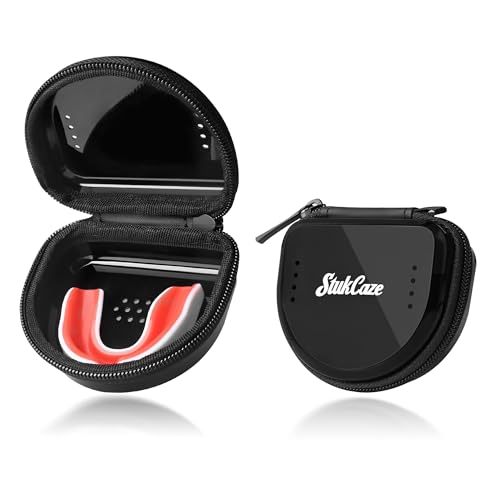 stukcaze Mouth Guard Case with Zipper, Portable Carrying Retainer Mouthguard Case for Youth...