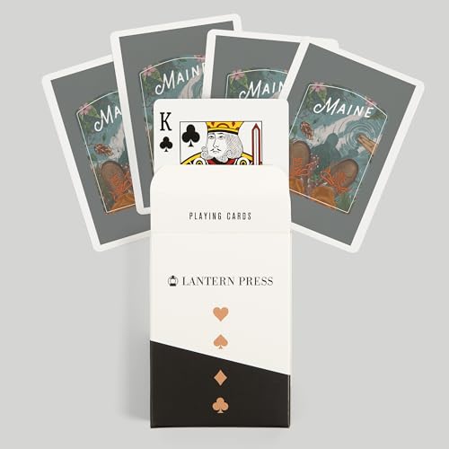 Lantern Press Maine, Embrace The Elements Baraja de Poker miniatura 6