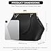 CATSEA Large Women's Kiss Lock Bag PU Medium Top Handle Handbags Kiss Clasp Shoulder Bags Tote Purse Messenger Clutch