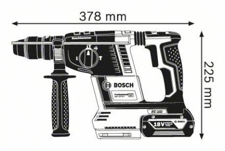 Perforateur SDS Plus Bosch Professional GBH 18V 26F avec 2 batteries 6 0Ah Chargeur en Lboxx 0611910002 - vue 6