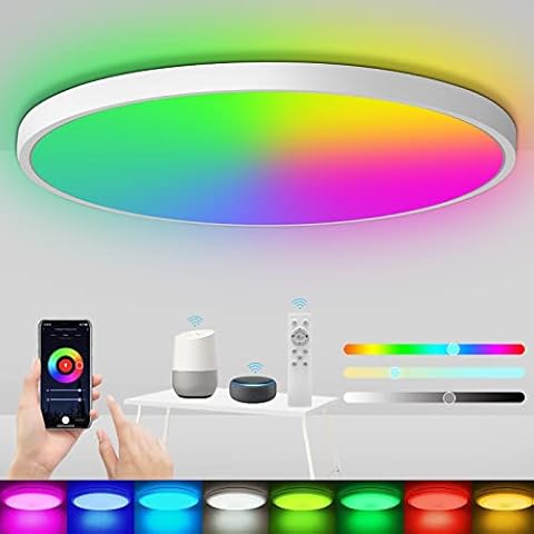 Plafonnier LED RGB Heyseven 24W Cover