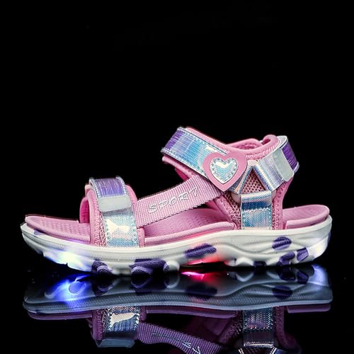 IWIHMIV Girls Sport Sandals Toddler Summer Adjustable Strap Sport Sandal Comfortable Soft Sole Open Toe Water Shoes4
