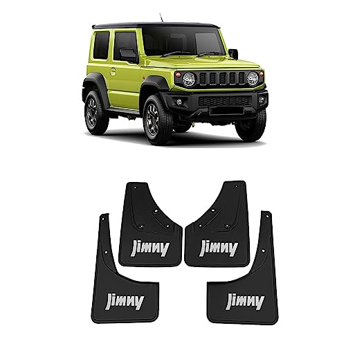 CoRser 4 Pièces Voiture Caoutchouc Bavettes, pour Suzuki Jimny 2019-2023 Avant Arrière Roue Protection Anti-Éclaboussures Garde-Boue Protection Accessoires