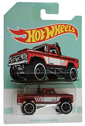 Hot Wheels red '70 Dodge Power Wagon 3/10 miniatura 1