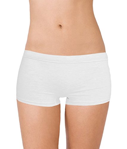 Image of Selfcare Women Soft Cotton Sinker Mid Waist Boyshorts Panties with Concealed Elastic Panel Pack of 3