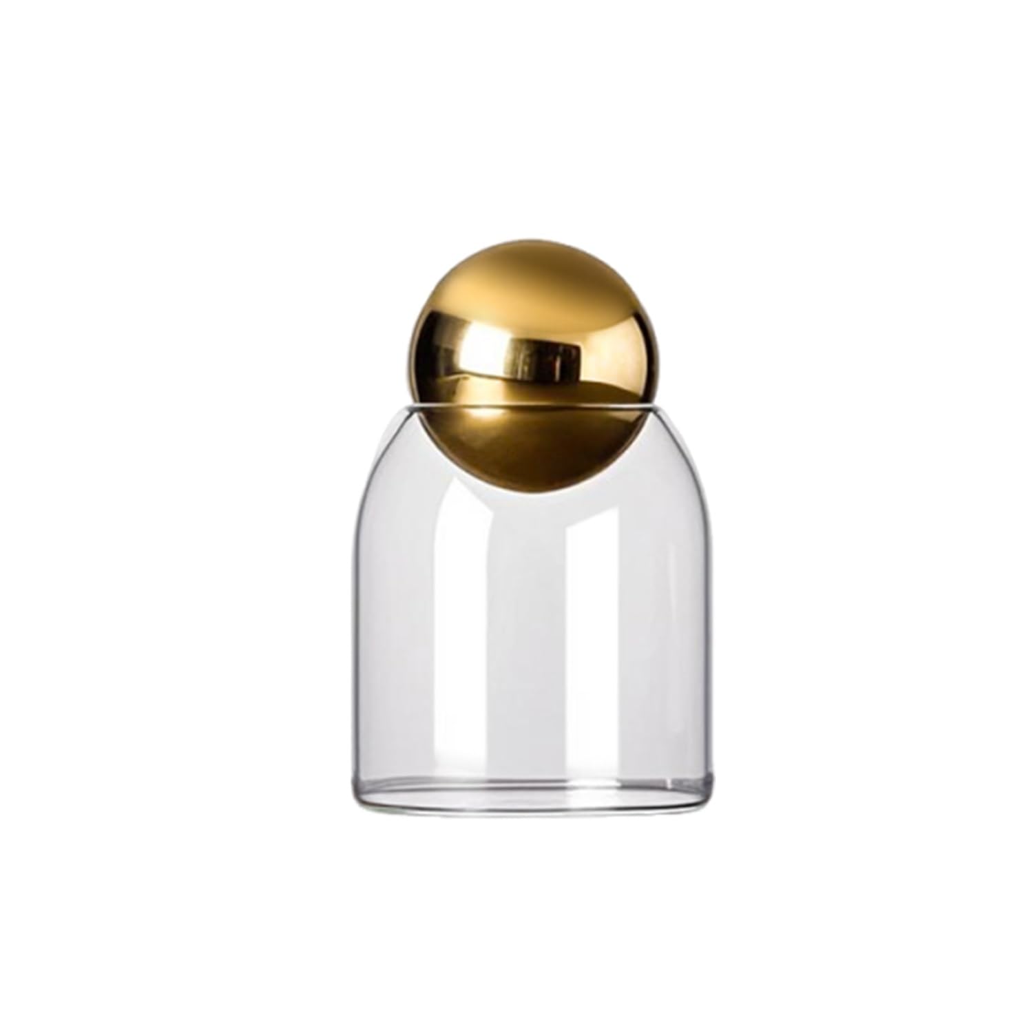 NKNLKS Cylinder Glass Canisters with Decorative Stoppers - Airtight Storage Jars for Kitchen Pantry, Coffee, Tea, Candy (9cm Diameter, 3 Heights: 14/19/24cm, Cork/Gold/Silver Stoppers)