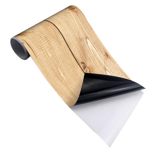 IMIKEYA Pegatina para Piso Autoadhesiva de Pvc Diseño de Madera Nórdica, Resistente al Agua y Ligera para Renovar y Decorar el Hogar Fácilmente