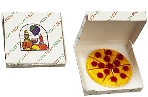 Pizza miniature 1:12 boîte à emporter nourriture accessoire maison de poupées