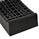 HOMCOM 2-teiliges Set Auffahrrampe Schwellenrampe Bordsteinrampe Gummirampen 3T PP Schwarz 70 x 19,5 x 7,8 cm