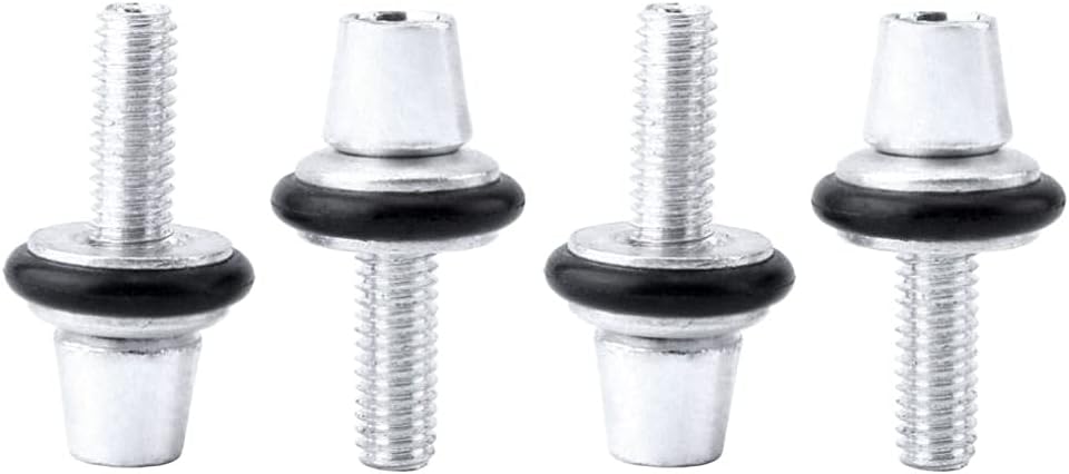 T TOOYFUL Set of 4 Cycling V/C Brake Caliper Adjustment Fixing Screws, M6 Thread - Great Replacement Accessories for Road Bike, Fixed Gear/Fixie