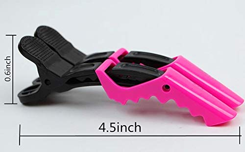 F-Bbko Plastic Alligator Hair Clips For Women With Hair Clip. Professional Hair Clipper With Hair Style And Segmentation. Wide Teeth And Durable Hair Salon Crocodile Hairpin. (Purple ) #TOP1