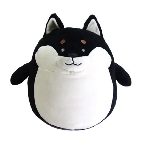Amazon.co.jp: ハグハグ もっちりクッション 黒柴 ぬいぐるみ : おもちゃ