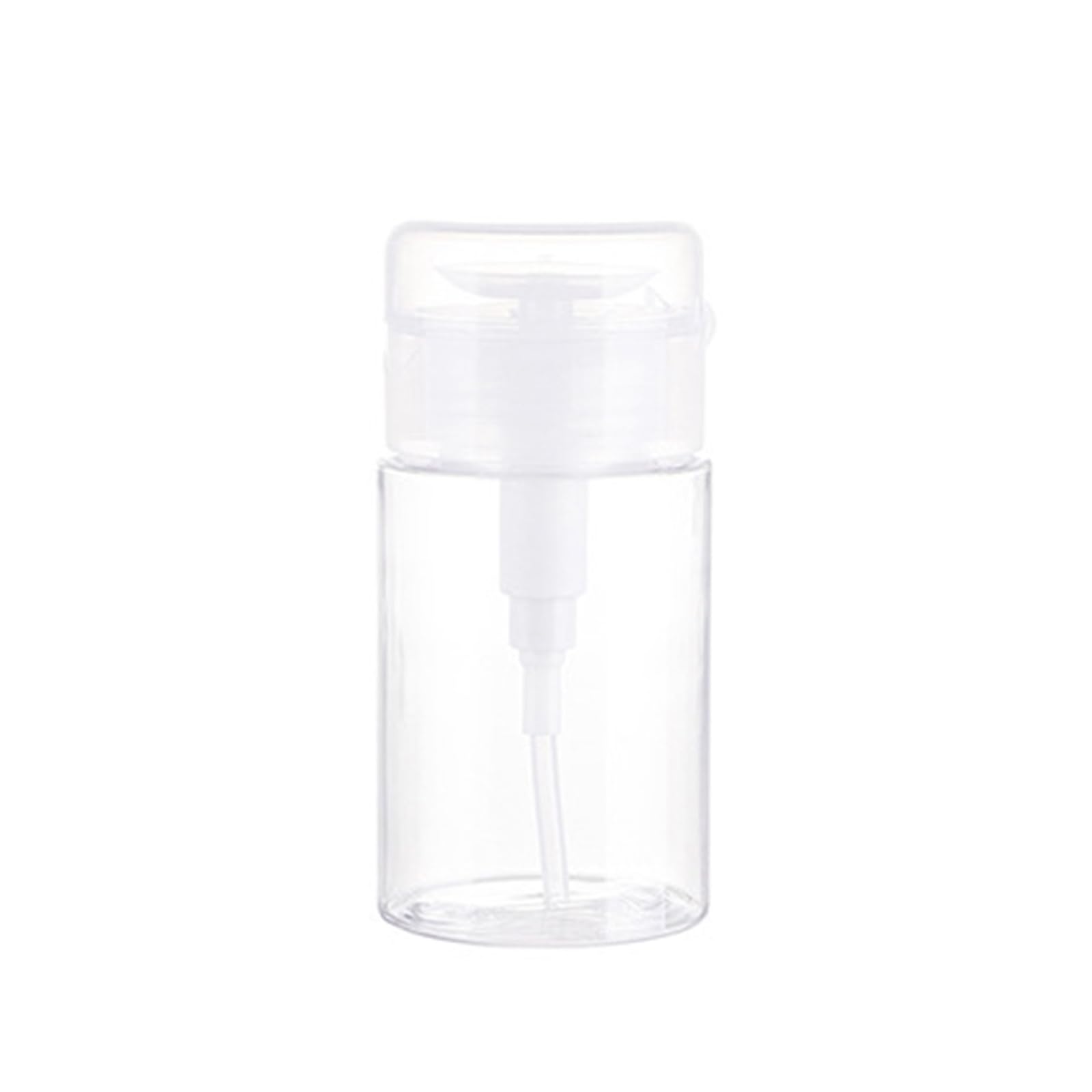Pumpumlia 100Ml Push Down Dispenser Empty Push Top Bottles Containers For Nails Polish Makeup Remover Micellar Water Facials Toner Refillable Containers For Toiletries/Shampoo
