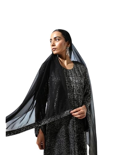 Abaya avec imprimé riche et hijab robe longue d'été musulmane