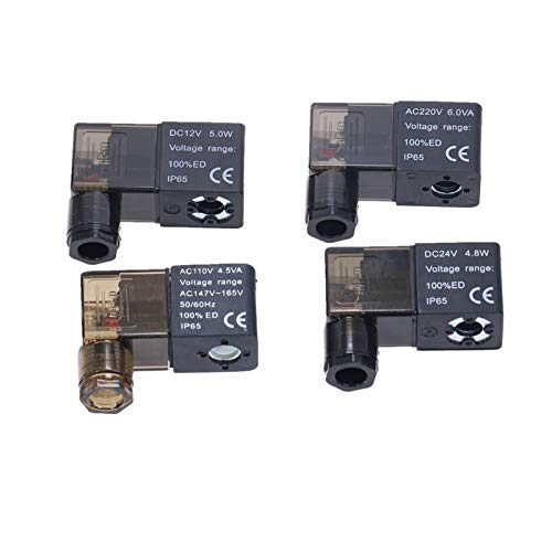 Válvula de bola electroneumática direccional compatible con bobinas de 12V, 24V y 220V 3