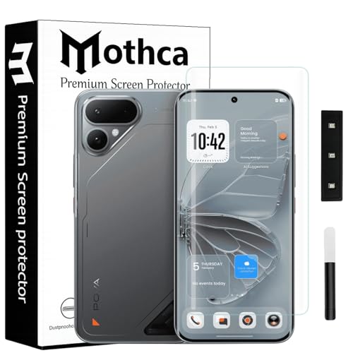 Image of Mothca Curved UV Tempered Glass Screen Protector for Tecno Pova Curve 2 | HD Clear | Full Screen Coverage | Pack of 1