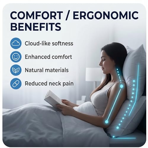 Image of Restify Premium Microfiber Pillows Set of 2 | Soft Adjustable Pillow for Sleeping | Breathable, Hypoallergenic Pillow for Side, Back & Stomach Sleepers (White)