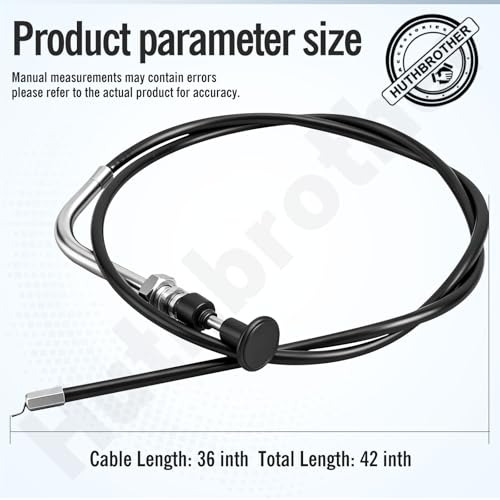 Huthbrother 112-9753 Choke Cable Compatible with Toro Timecutter Lawn Mower 74365 74366 74374 74386 74387, 112-9753 Choke Cable Exmark for Z4235 MX4260 SS5000 Zero Turn Mower Part