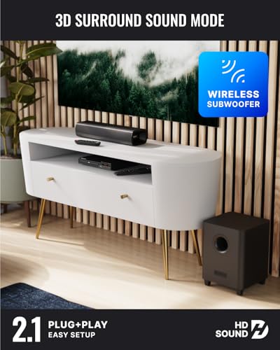 MAJORITY Sound Bar for TV | 2.1 Channel 200W System | Soundbar with Wireless Subwoofer | Bluetooth 5.0, HDMI ARC, Optical, AUX & USB Playback | Remote & Wall Mount Brackets Included Naga 40 Plus - Image 3