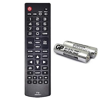 AKB73975711 Replacement TV Remote for lg AKB74475433 AKB74475455 AKB73975722 55LF6000 42LF5600 AGF76631012 55LB5900 47LB5900 32LB5600 32LB560B 42LB5600-UZ 55LB5900-UV with GP Alkaline 2 pcs Batteries