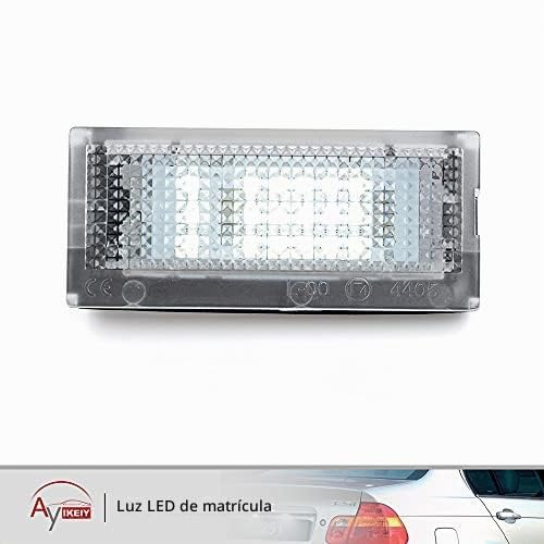 2pcs Luz matricula led luces LED para matrícula compatible con BMW E46 3 Series 4D Sedan 5D T-ouring 98-05 OEM # 51138236269