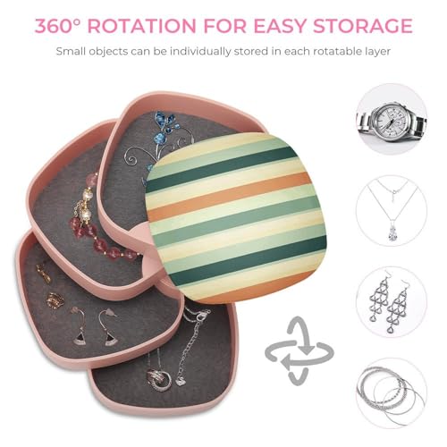 Boîte à bijoux pour collier rotative chic pour organiser votre coiffeuse - 5