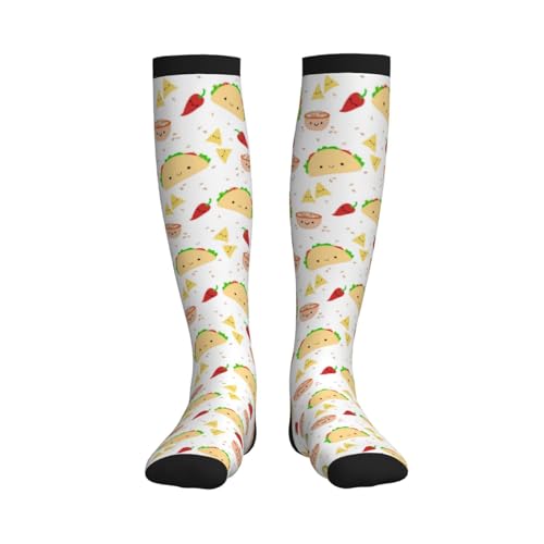 Image of Compression Socks for Women Men Circulation Graduated Supports Socks for Running Travel Nurse Athletic Sports