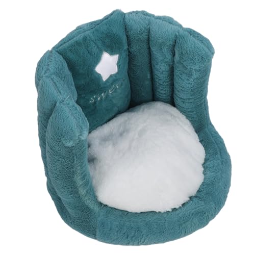 Coussin de chaise en velours vert Cocoarm avec dossier en coton PP