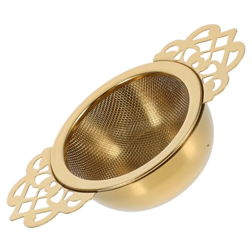 TOPBATHY Infusor De Té De Acero Inoxidable 304 Con Mango Doble Y Colador Para Taza Filtro De Té De Hojas Sueltas Hierbas Y Especias Con Copa Para Reuniones De Té