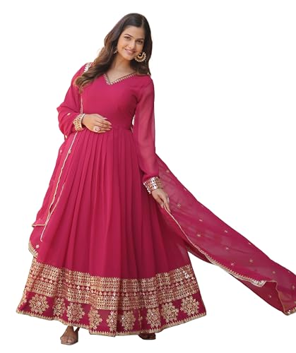 Image of Fashion Basket Havy Georgette Embroidered Anarkali Dress for Women
