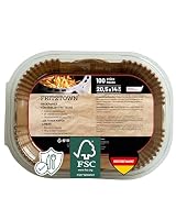 FRITZTOWN Backpapier für Heißluftfritteuse Ninja Dual | 100 Blatt 20,5x14 cm Rechteckig | Air Fryer Backpapier Pergamentpapier Liner | Kompatibel mit Ninja AF300EU AF400EU SL400EU AF500EU – Ansicht 1