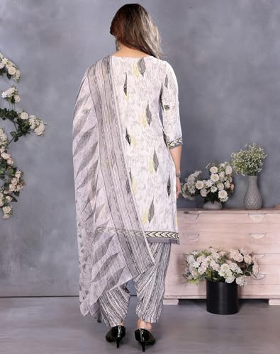 Image of Yashika Unstiched Crepe dress materials | Crepe Salwar Suit for women with dupatta | suit material for women unstitched