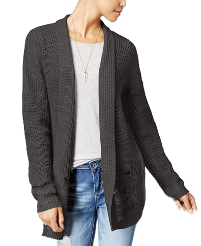 Polly & Esther Juniors Ripped Shawl Collar Cardigan