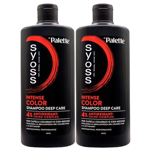 2x Shampoo Deep Care INTENSE COLOR, Per Capelli Colorati o Con Meches. Con 4% Antioxidant-Shine-Complex, Prolunga La Brillantezza Del Colore Fino a 12 Settimane 440ml
