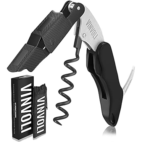 VINVOLI Waiters Corkscrew Wine Bottle Opener Cover