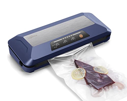 Vakuumiergerät Toprime VS6603 Küche Vakuumierer für Sous Vide, 4 in 1 Folienschweißgeräte mit Aufbewahrungsbeutel Rolle…