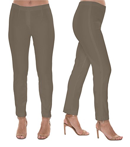 LIOR PARIS Sammy Essential Full Length Straight Leg Pant (12,Cognac)