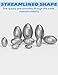 BLUEWING Egg Sinkers Fishing Weights Oval Shaped Fishing Sinkers Lead Fishing Sinker for Saltwater Fishing，1/8 oz, 20pcs