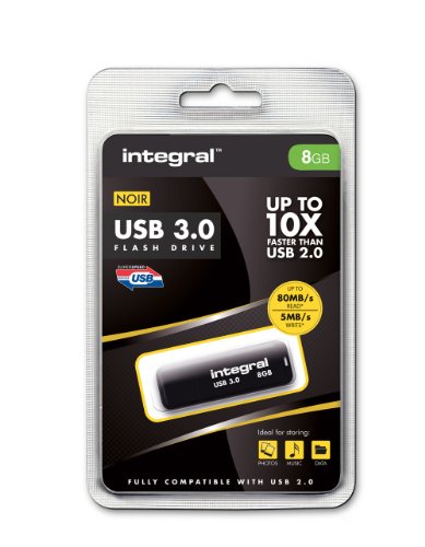 Integral INFD8GBNOIR3.0 NOIR USB 3.0 Drive, Black, 16 GB - Image 2