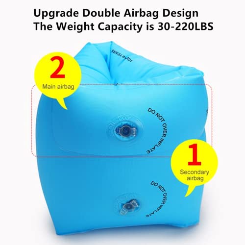 8 Pack Swim Arm Bands,Swimming Inflatable Armbands Arm Rings,Inflatable Arm Floaties,Safety Swimming Float Arm Bands,Floater Sleeves Swimming Rings Pool Accessories For Kids,Toddlers And Adults #TOP2