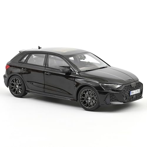 Audi RS 3 2025 Noir Mythe 1/18 : miniature automobile de sport en métal