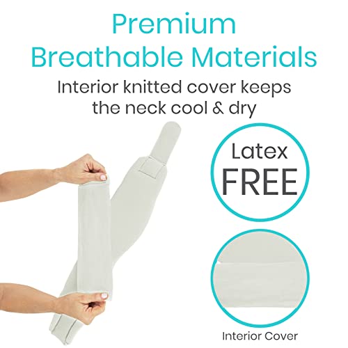 Vive Neck Brace - Foam Cervical Collar - Vertebrae Whiplash Wrap Aligns And Stabilizes Spine - Adjustable Spinal Support Can Be Used While Sleeping And Relieves Pain, Pressure #TOP5