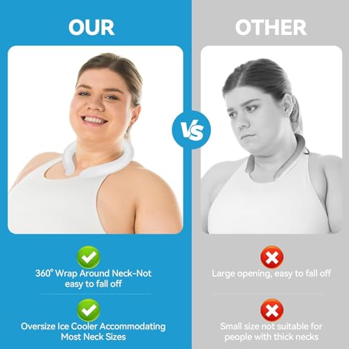 TILAK VENTURE Neck Cooling Tube, Reusable Neck Cooler Below 15°C (59°F), Summer Indoor/Outdoor Cooling & Heat Dissipation (White) - Image 4