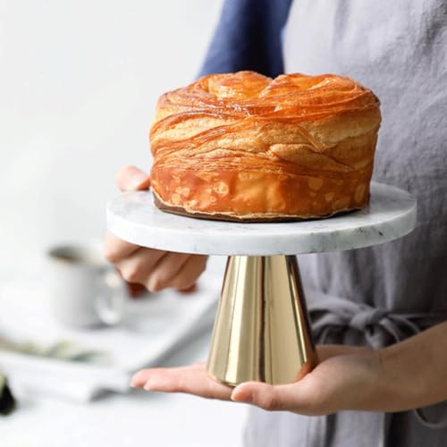 Présentoir à gâteaux marbre chic et support métal de présentation