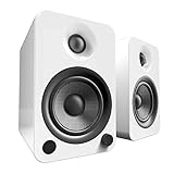 Kanto YU4 Powered Speakers with Bluetooth and Phono Preamp, Gloss White (Renewed)